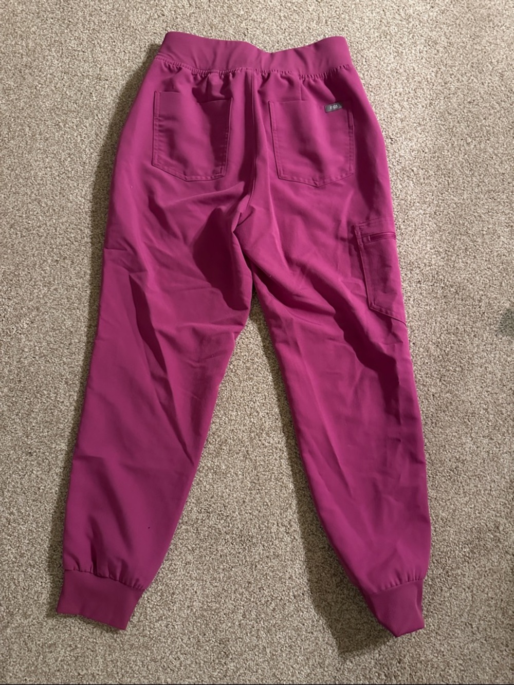 Figs Bright Fuchsia High Waisted Zamora -
Petite Jogger Scrub - Picture 3 of 3